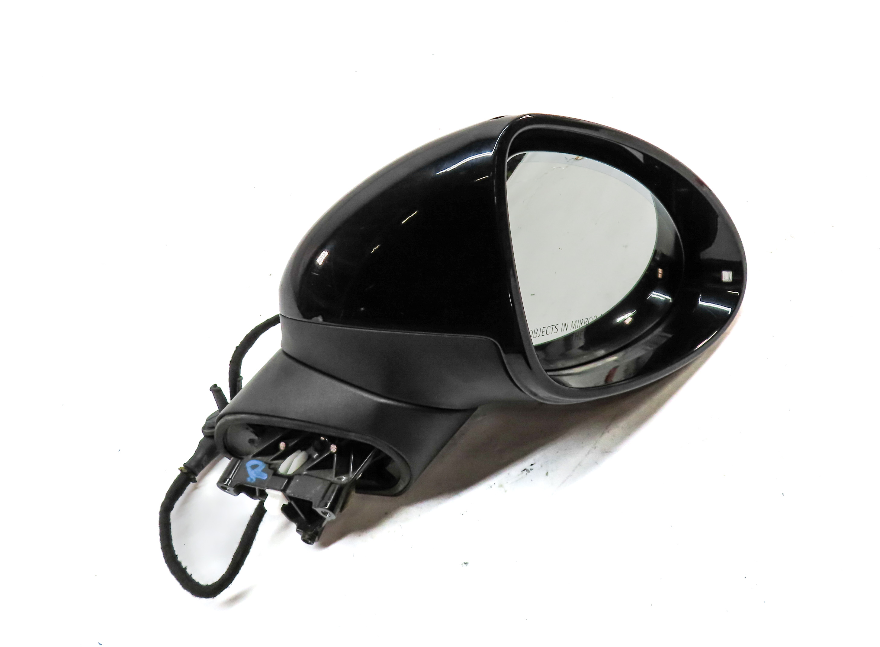 15-18 PORSCHE CAYENNE (958) RIGHT BLIND SPOT P-FOLD AUTODIM DOOR MIRROR (Black) — exact item pictured